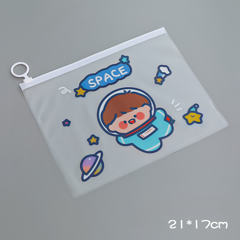 Wholesale Astronaut Zipper PVC Document Bag